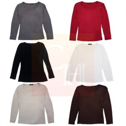(HARGA BORONG / TERMURAH ) BAJU INNER MUSLIMAH PEREMPUAN LENGAN PANJANG (LADY MUSLIMAH INNER SHIRT LONG SLEEVES)