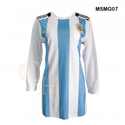 WORLD CUP DOHA QATAR JERSEY SPORT FOOTBALL SOCCER PEREMPUAN LENGAN PANJANG ( KAIN JERSEY / FULL PRINTING) MSMG1